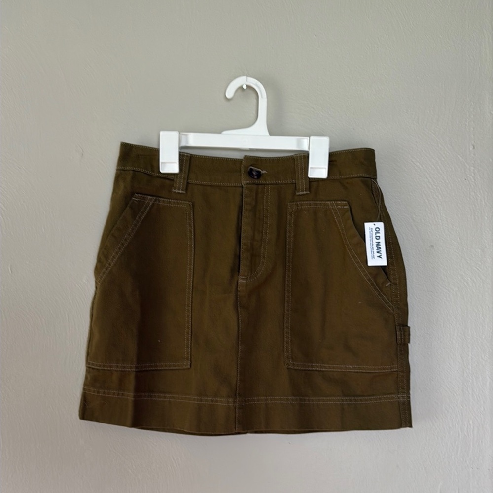 NWT Old Navy Olive Green Mini Skirt 4